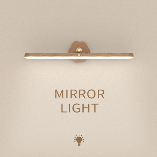 Wooden LED Light Mirror